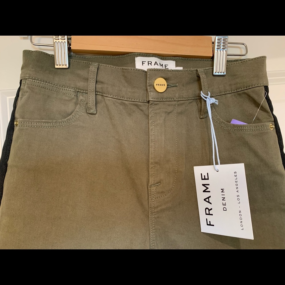 New jeans, army green color, size 23…